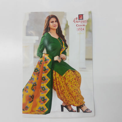 Ganpati Readymade with Lining Cotton Punjabi Siuts  (Top With Lining) Gouri