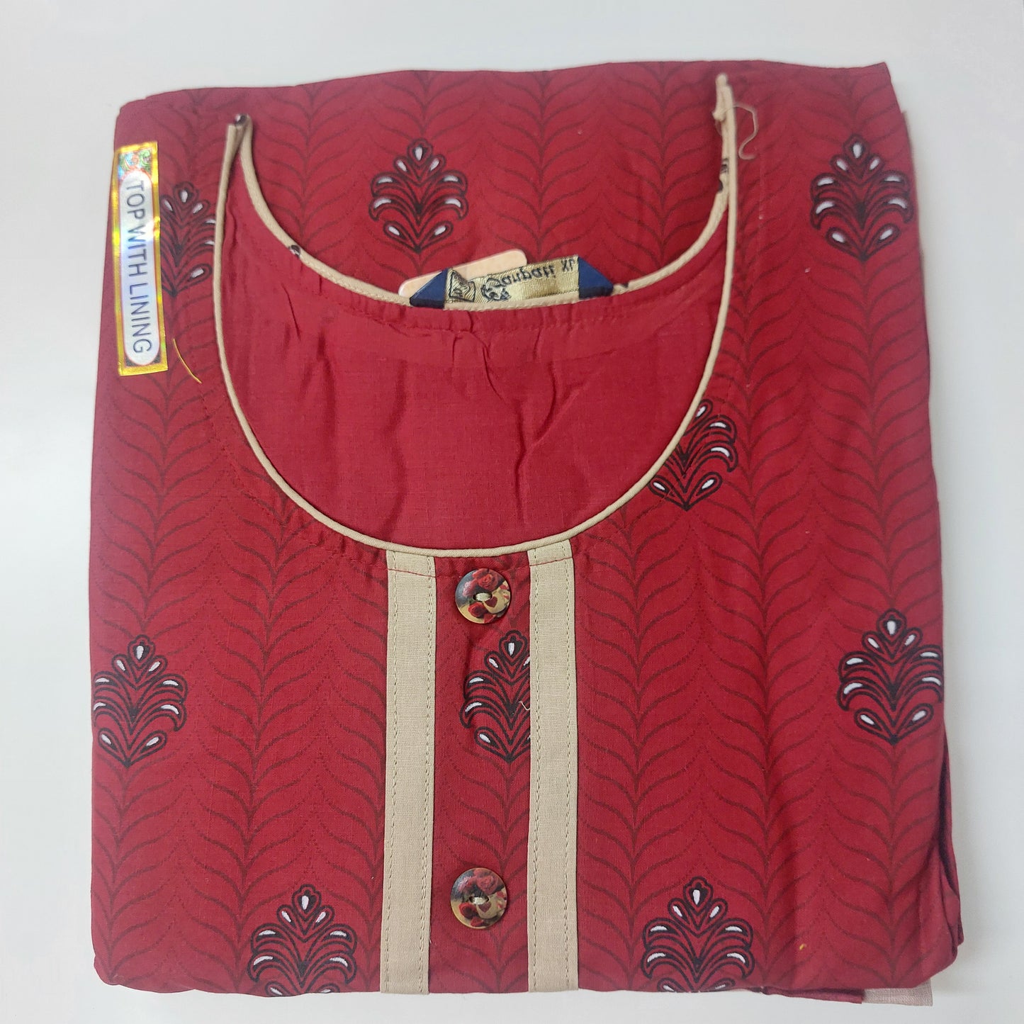 Ganpati Readymade with Lining Cotton Punjabi Siuts  (Top With Lining) Gouri