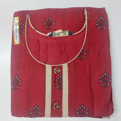 Ganpati Readymade with Lining Cotton Punjabi Siuts  (Top With Lining) Gouri