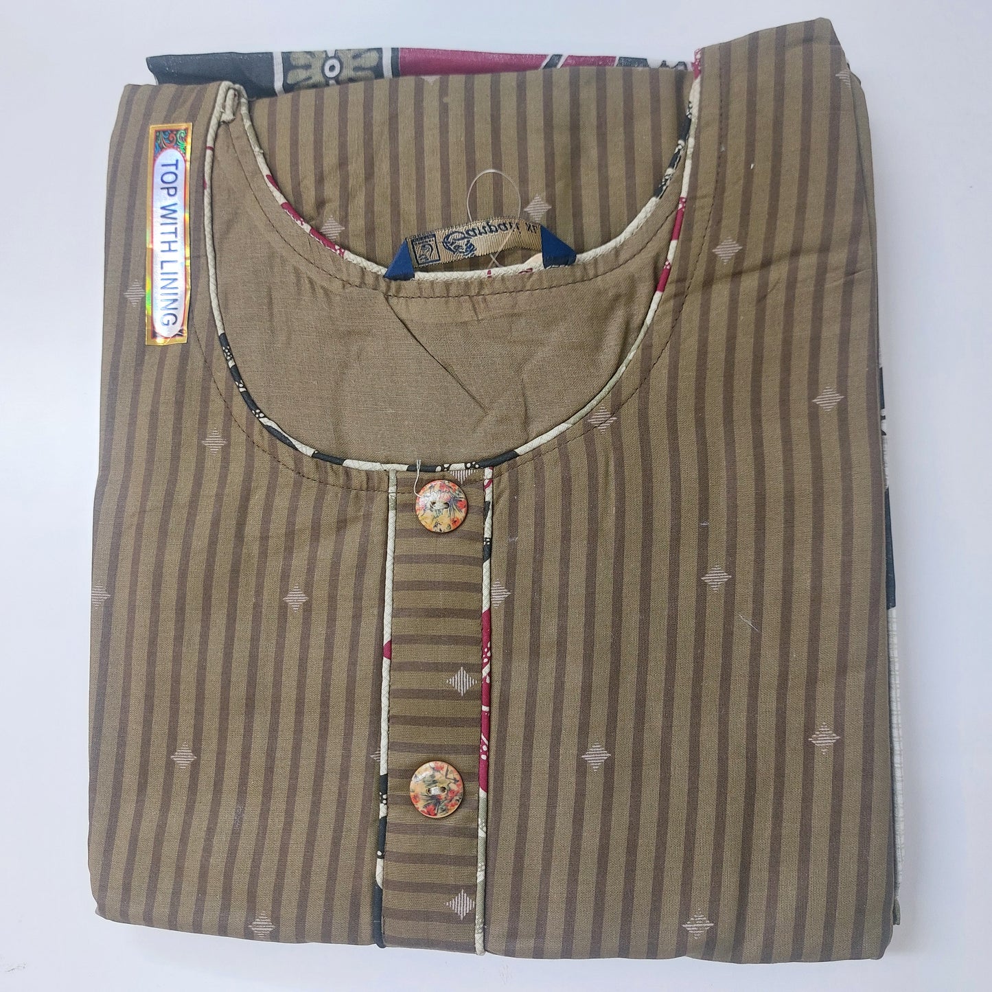 Ganpati Readymade with Lining Cotton Punjabi Siuts  (Top With Lining) Gouri