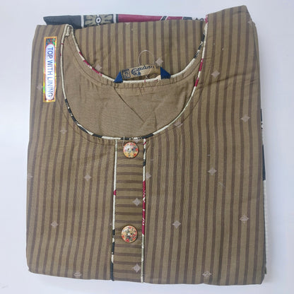Ganpati Readymade with Lining Cotton Punjabi Siuts  (Top With Lining) Gouri