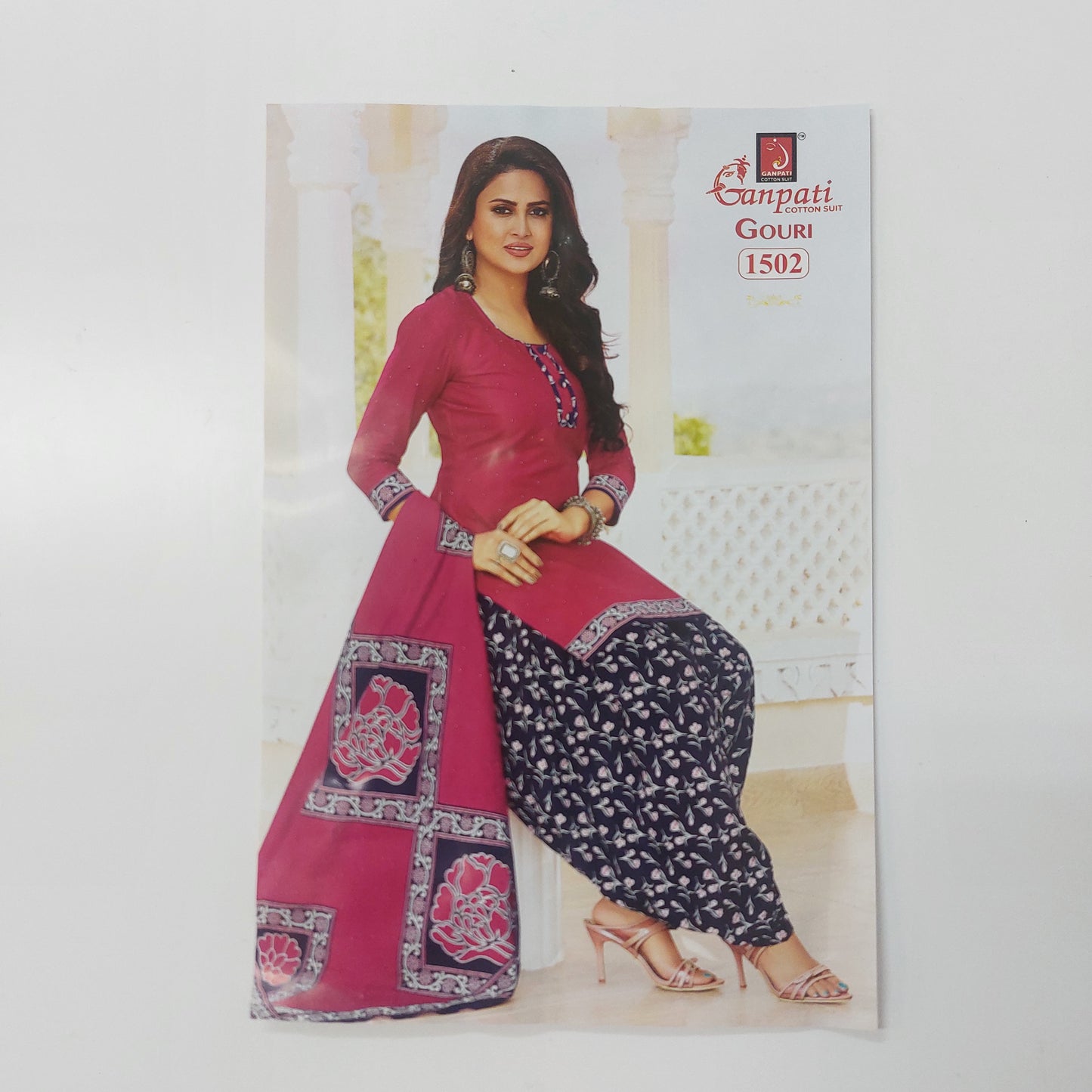 Ganpati Readymade with Lining Cotton Punjabi Siuts  (Top With Lining) Gouri