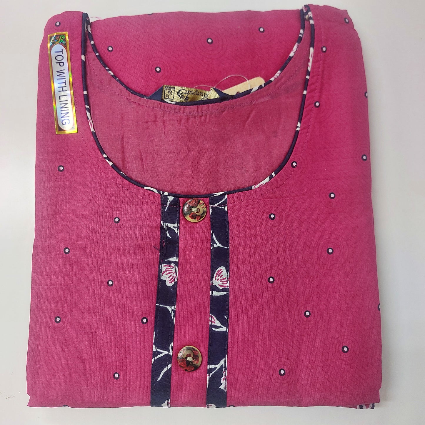 Ganpati Readymade with Lining Cotton Punjabi Siuts  (Top With Lining) Gouri