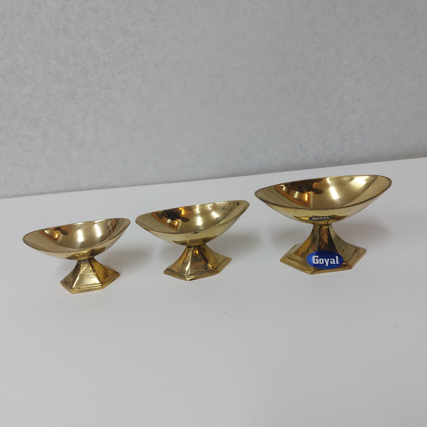 Brass Pooja Vibuthi Boat Cup / Kumkum Bowl/ Vibuthi Kinnam