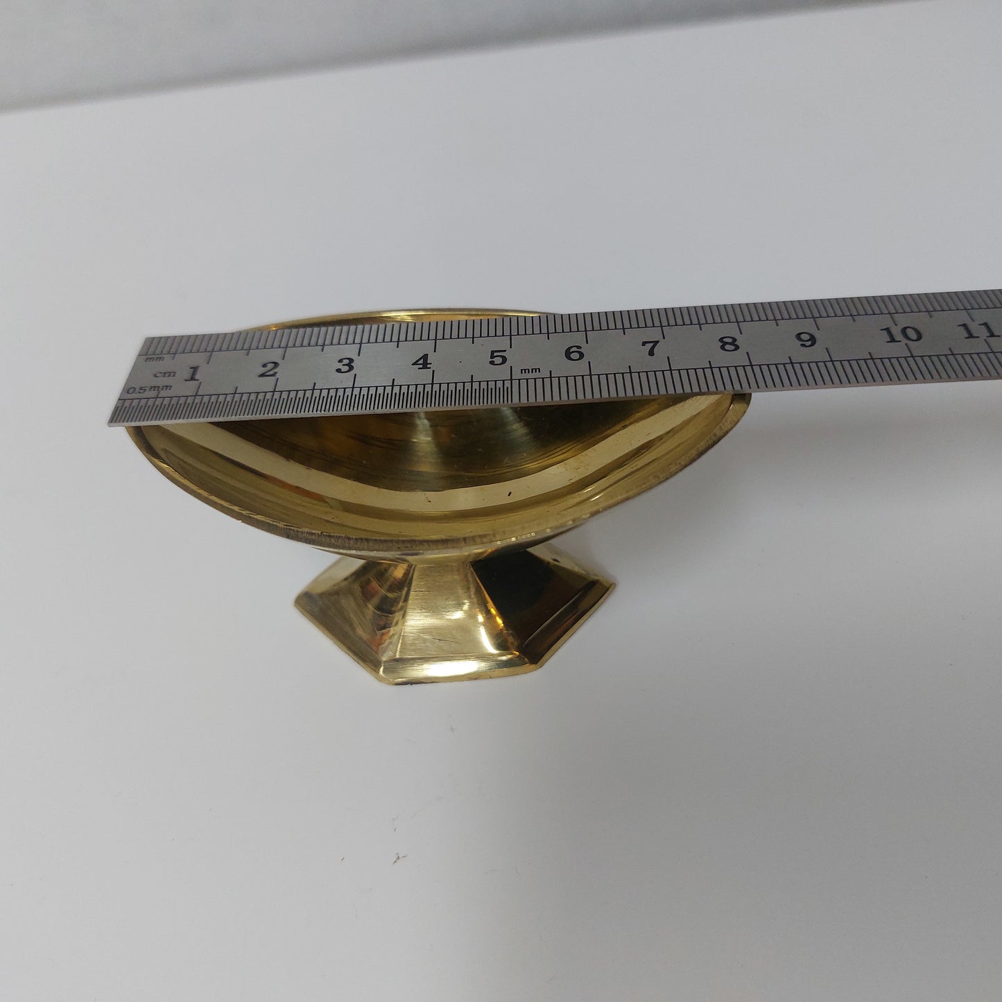 Brass Pooja Vibuthi Boat Cup / Kumkum Bowl/ Vibuthi Kinnam