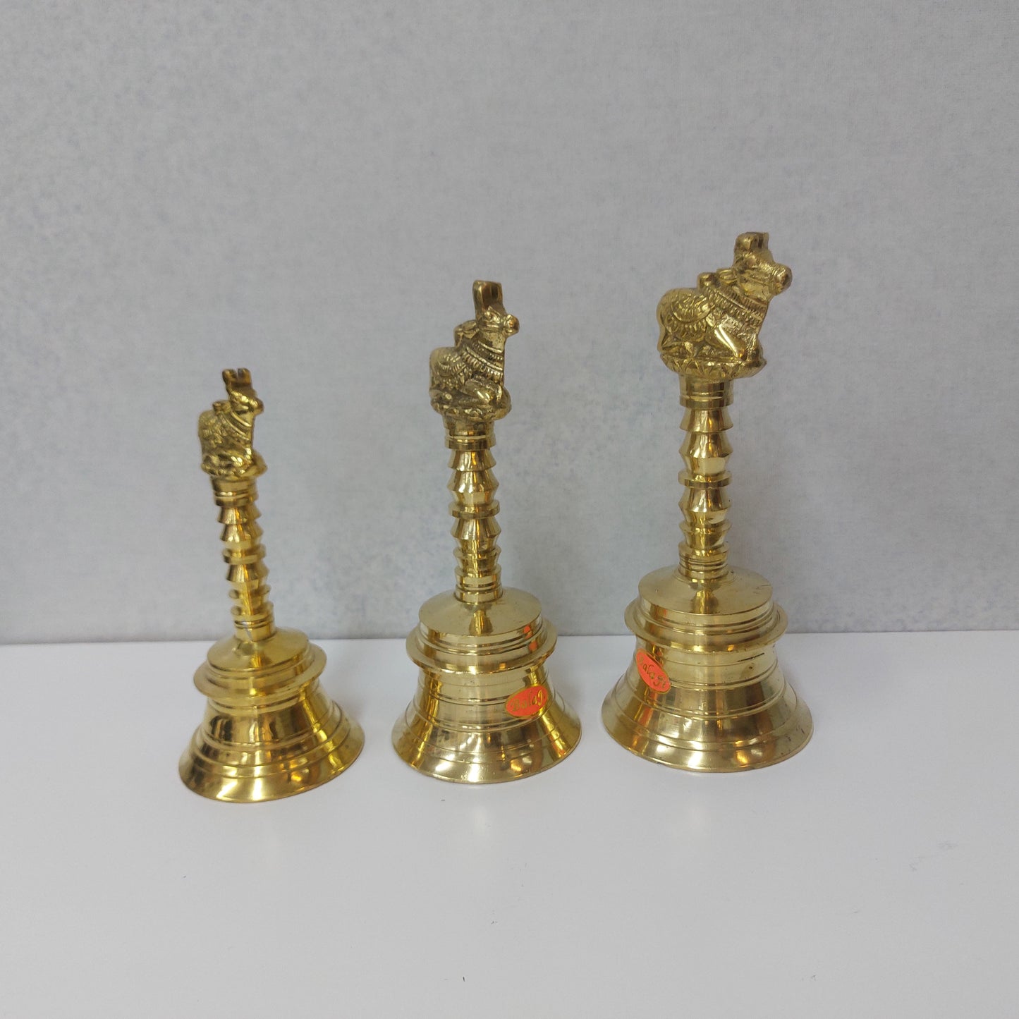 Brass Pooja Bell with Nandhi / Brass Prayer Bell with Nandhi /