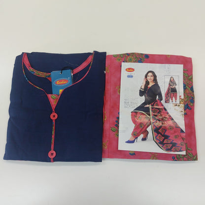Baalar Colourful Pure Cotton Readymade Punjabi Suit / Salwar Suit.