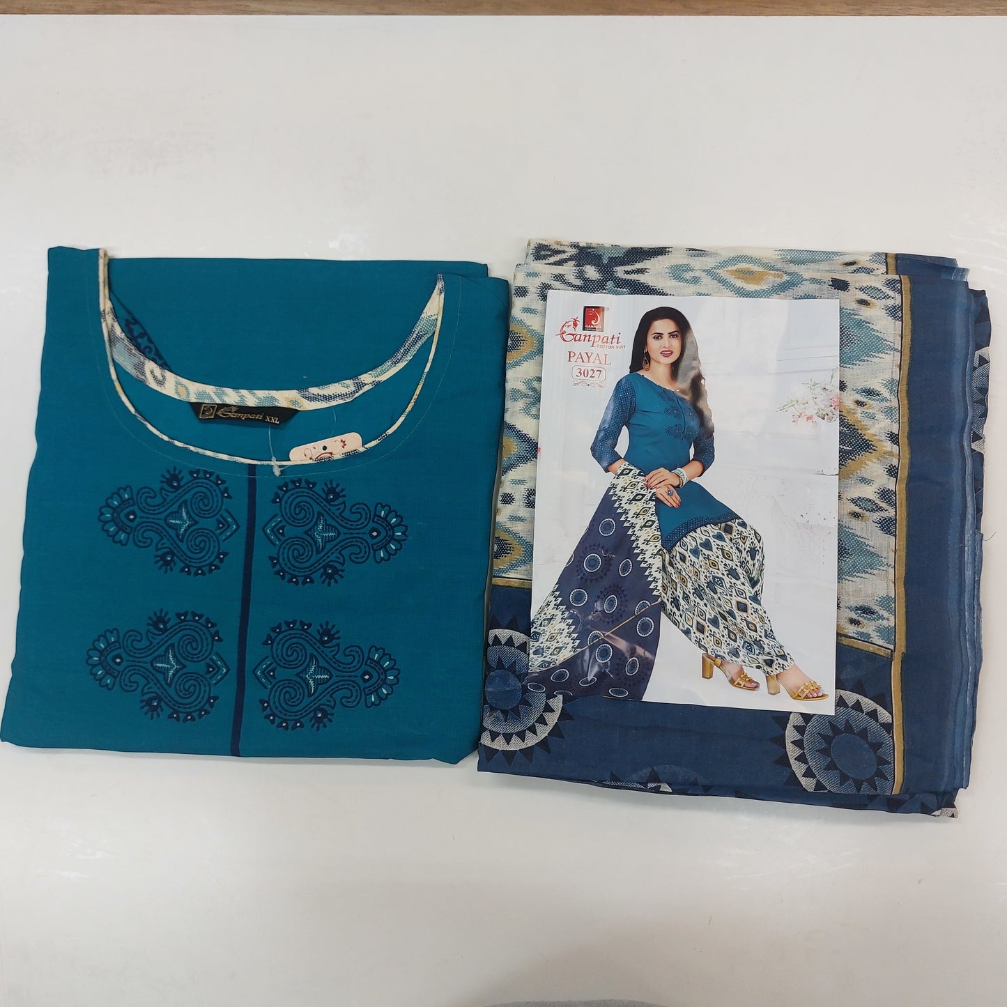 Ganpati Readymade Cotton Punjabi Siuts (Payal) Stiched