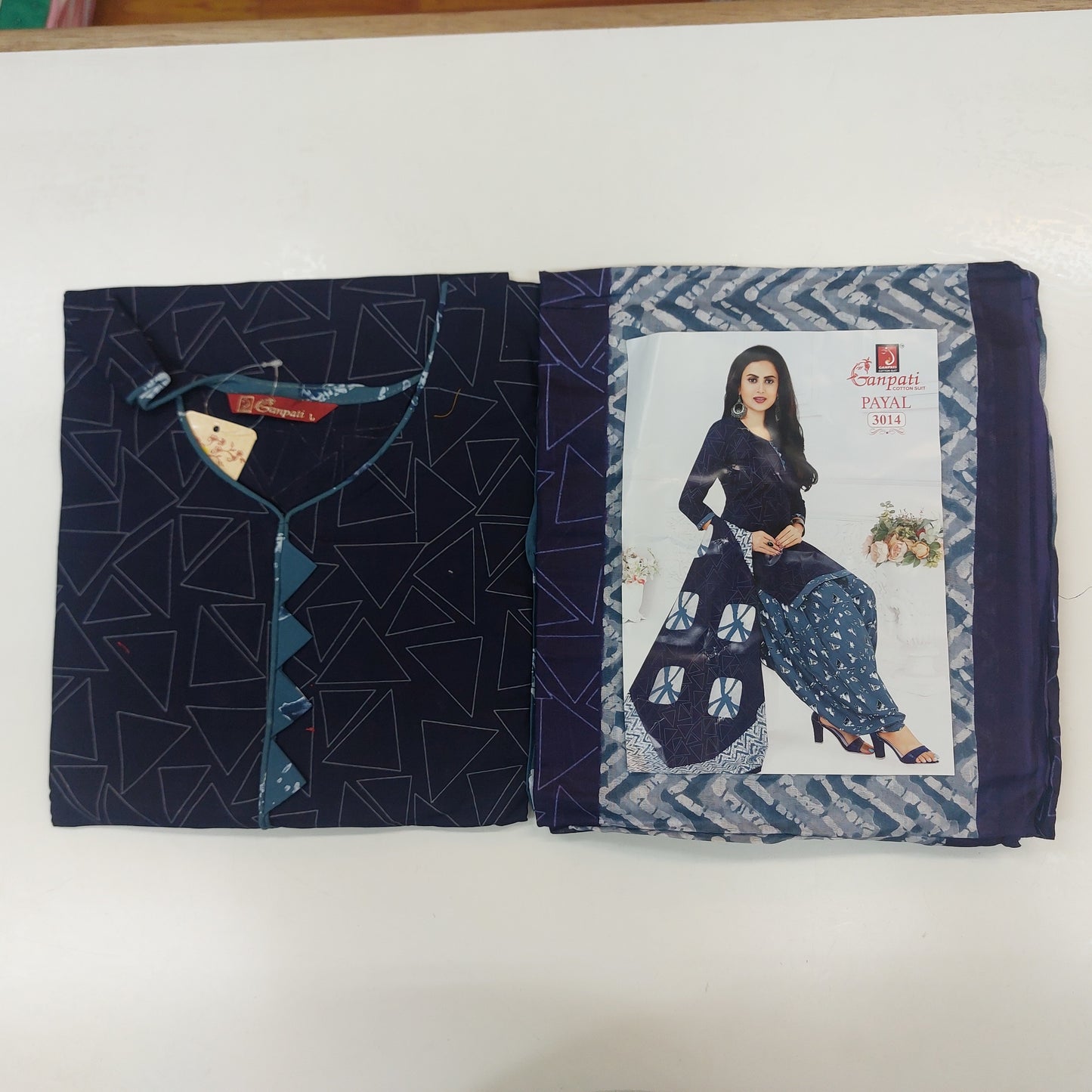 Ganpati Readymade Cotton Punjabi Siuts (Payal) Stiched