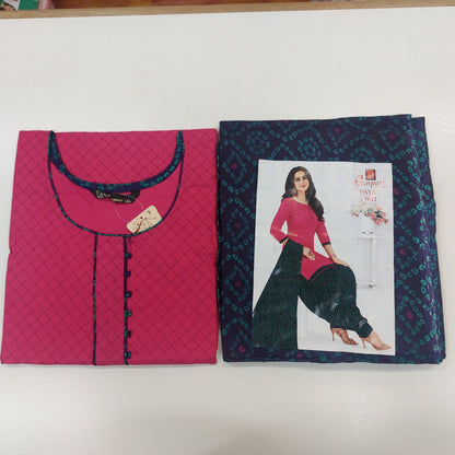 Ganpati Readymade Cotton Punjabi Siuts (Payal) Stiched