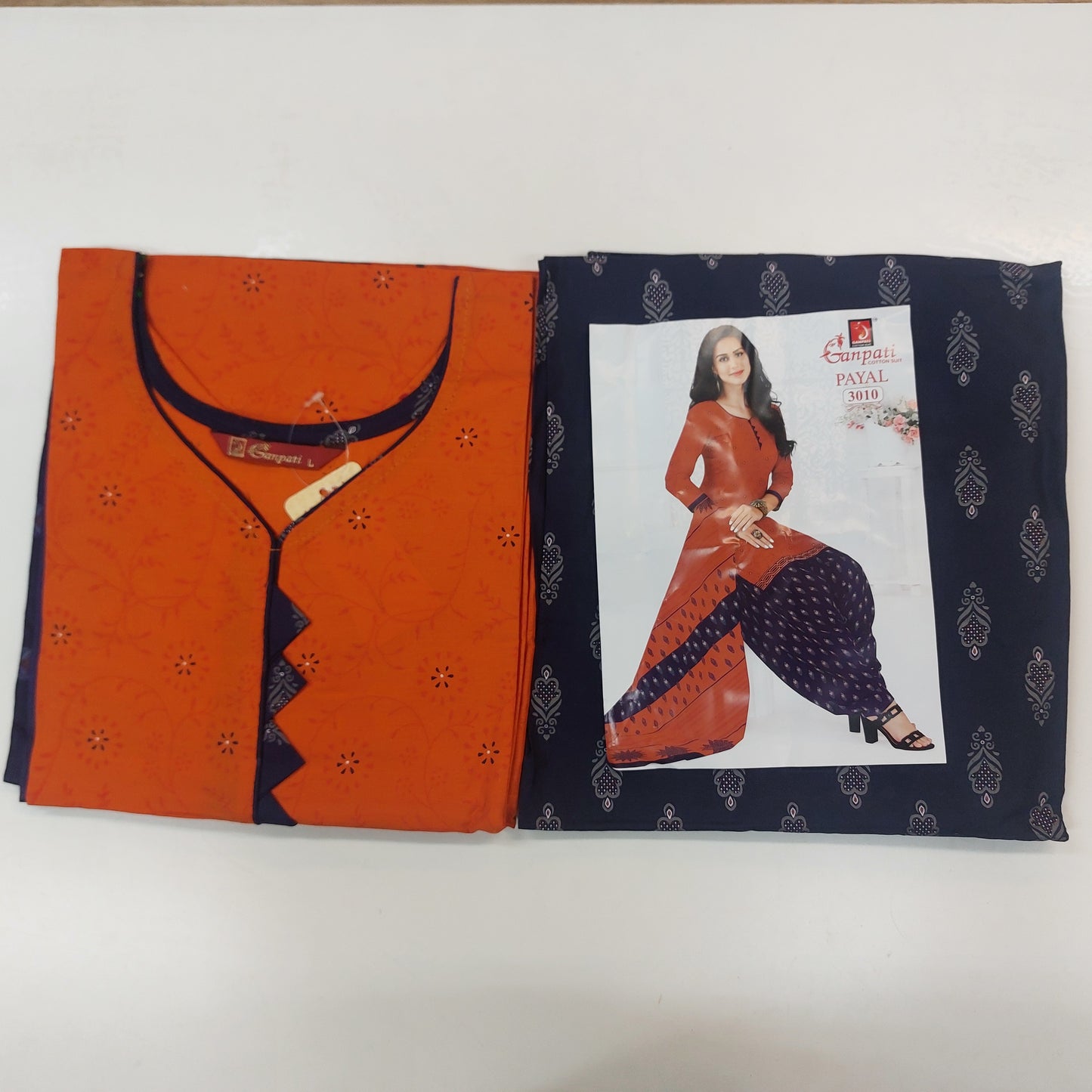 Ganpati Readymade Cotton Punjabi Siuts (Payal) Stiched