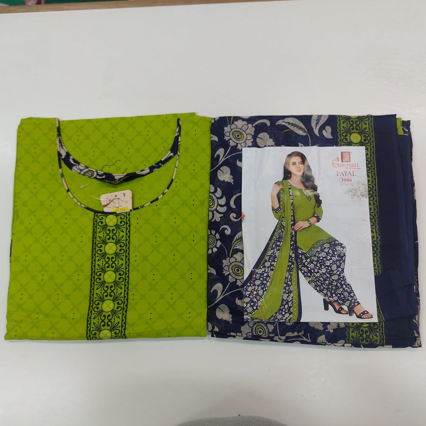 Ganpati Readymade Cotton Punjabi Siuts (Payal) Stiched