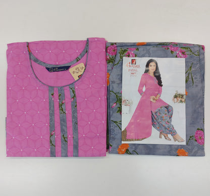 Ganpati Readymade Cotton Punjabi Siuts (Payal) Stiched