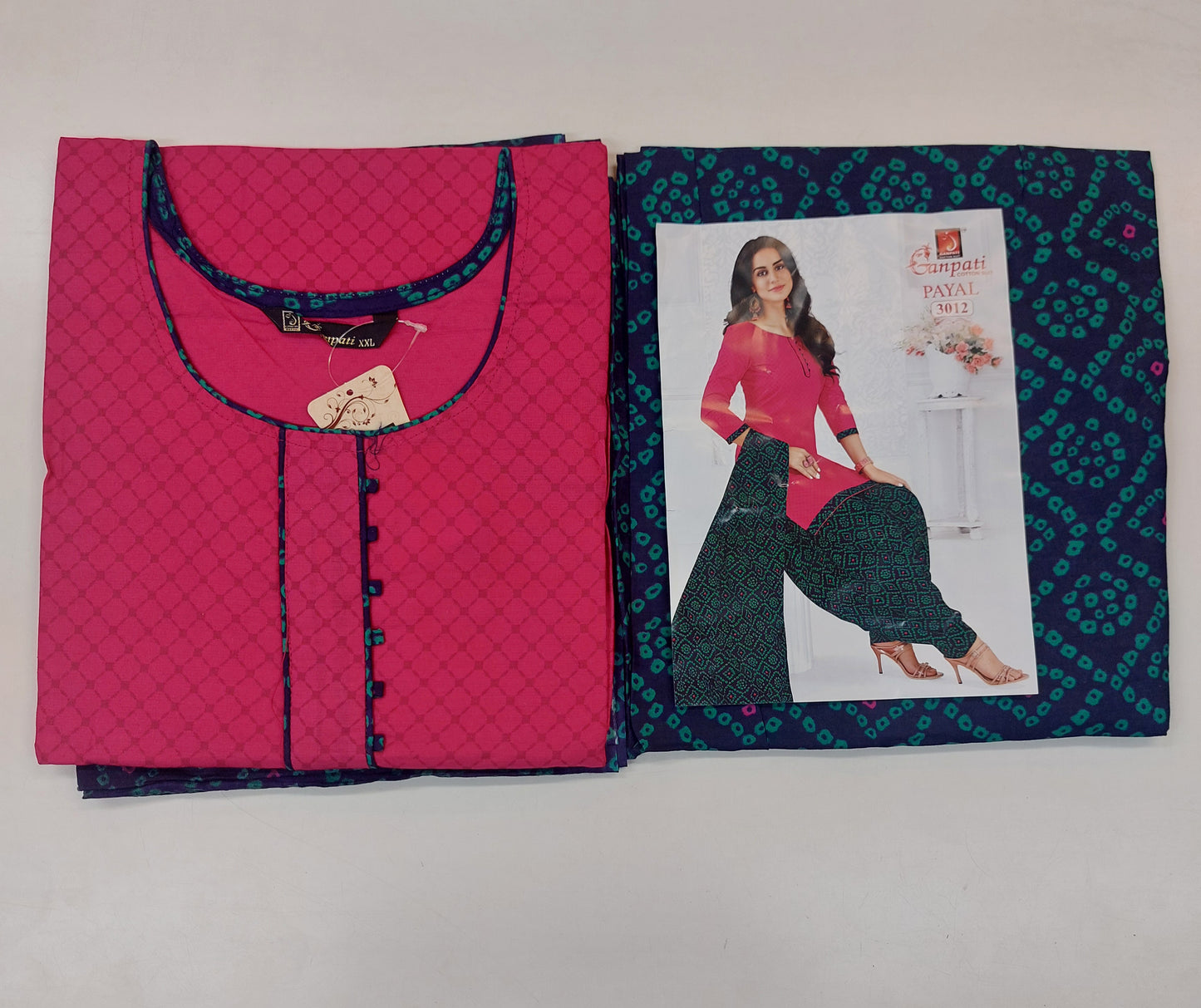 Ganpati Readymade Cotton Punjabi Siuts (Payal) Stiched