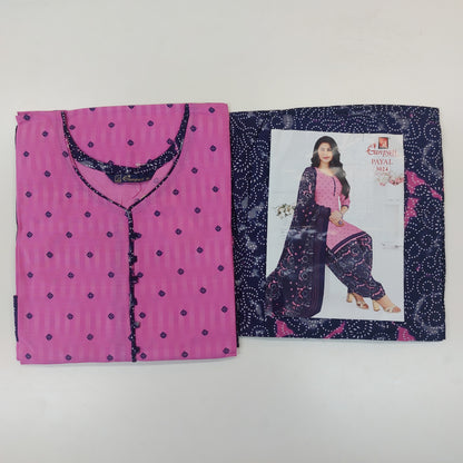 Ganpati Readymade Cotton Punjabi Siuts (Payal) Stiched