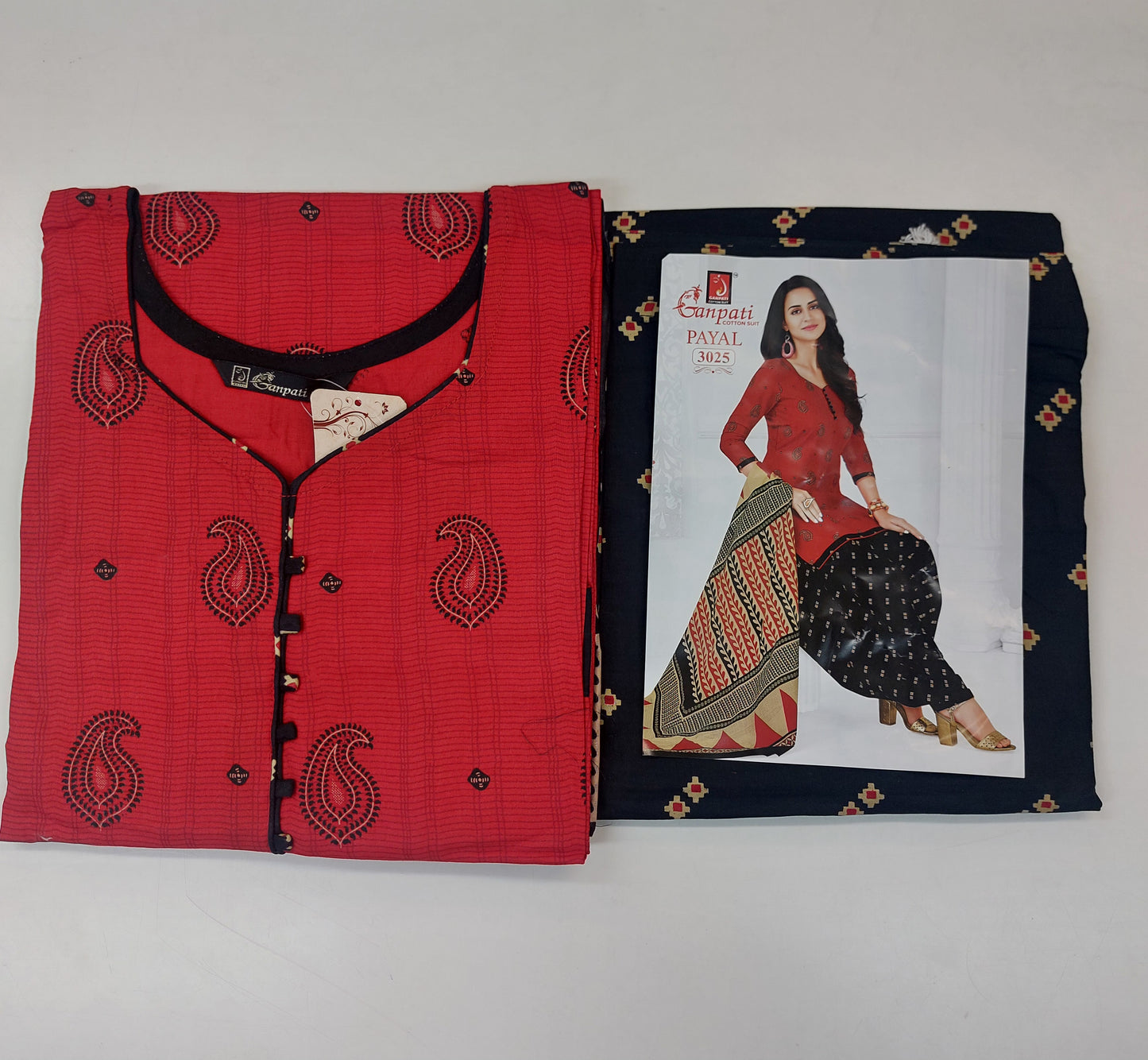 Ganpati Readymade Cotton Punjabi Siuts (Payal) Stiched