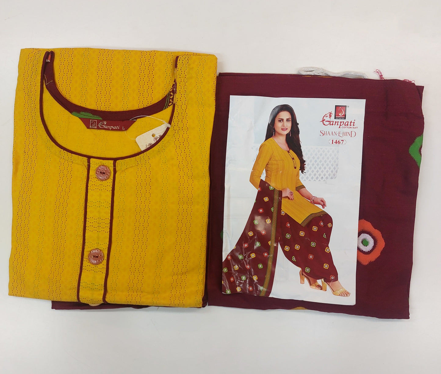 Ganpati Readymade Cotton Punjabi Siuts (Shaan E Hind ) Stiched