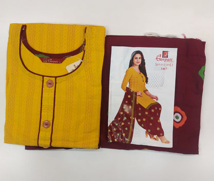 Ganpati Readymade Cotton Punjabi Siuts (Shaan E Hind ) Stiched