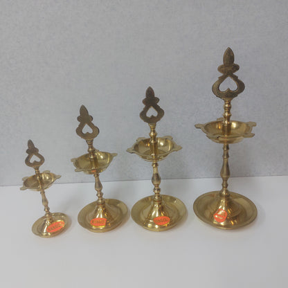 Brass Vel Kuthu Vilakku / Vengala Vel Kuthu Vilakku (Pair)