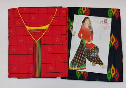 Ganpati Readymade Cotton Punjabi Siuts (Patiyala Queen) Stiched
