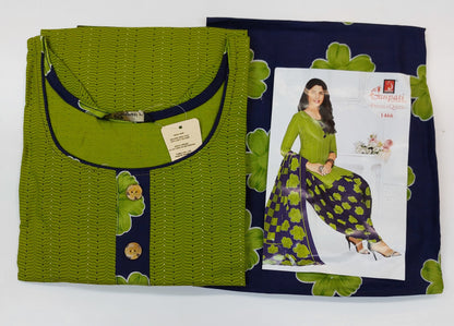 Ganpati Readymade Cotton Punjabi Siuts (Patiyala Queen) Stiched
