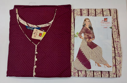 Ganpati Readymade Cotton Punjabi Siuts (Patiyala Queen) Stiched