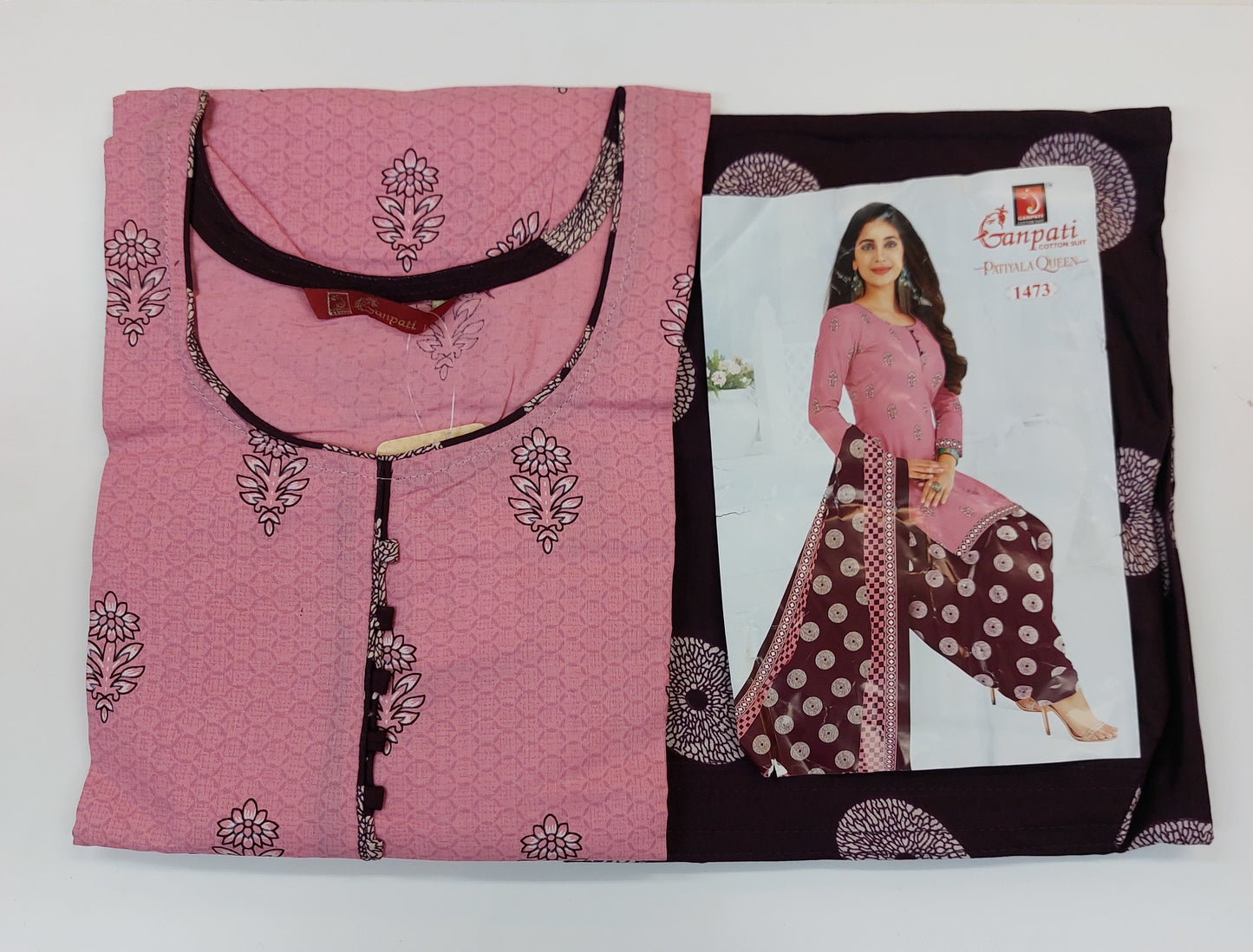 Ganpati Readymade Cotton Punjabi Siuts (Patiyala Queen) Stiched