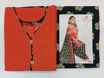 Ganpati Readymade Cotton Punjabi Siuts (Patiyala Queen) Stiched