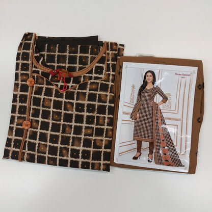 Shree Ganesh Pure Cotton Readymade Punjabi Suit / Salwar Suit.
