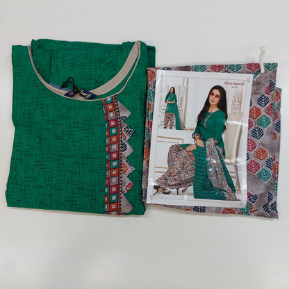 Shree Ganesh Pure Cotton Readymade Punjabi Suit / Salwar Suit.