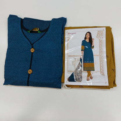 Shree Ganesh Pure Cotton Readymade Punjabi Suit / Salwar Suit.
