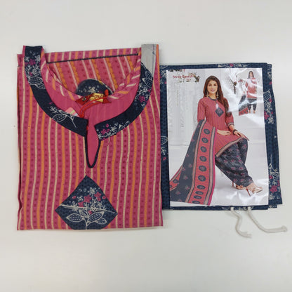 Shree Ganesh Pure Cotton Readymade Punjabi Suit / Salwar Suit.