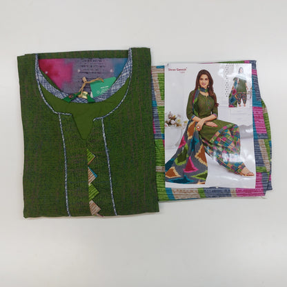 Shree Ganesh Pure Cotton Readymade Punjabi Suit / Salwar Suit.