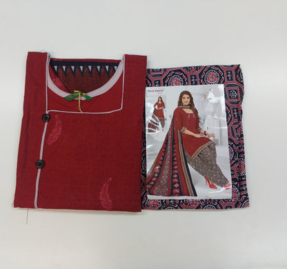 Shree Ganesh Pure Cotton Readymade Punjabi Suit / Salwar Suit.