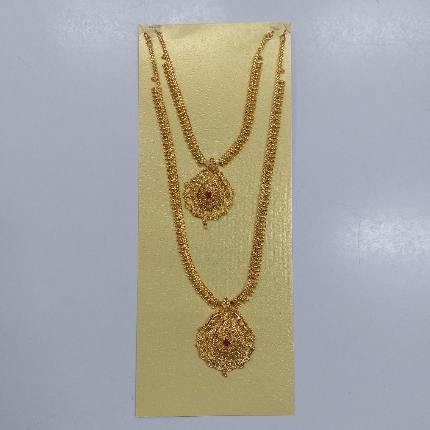 Women  Imitation Jewelry Indian Gold Plated Combo set / Gold Plated Covering  Haram Combo Set