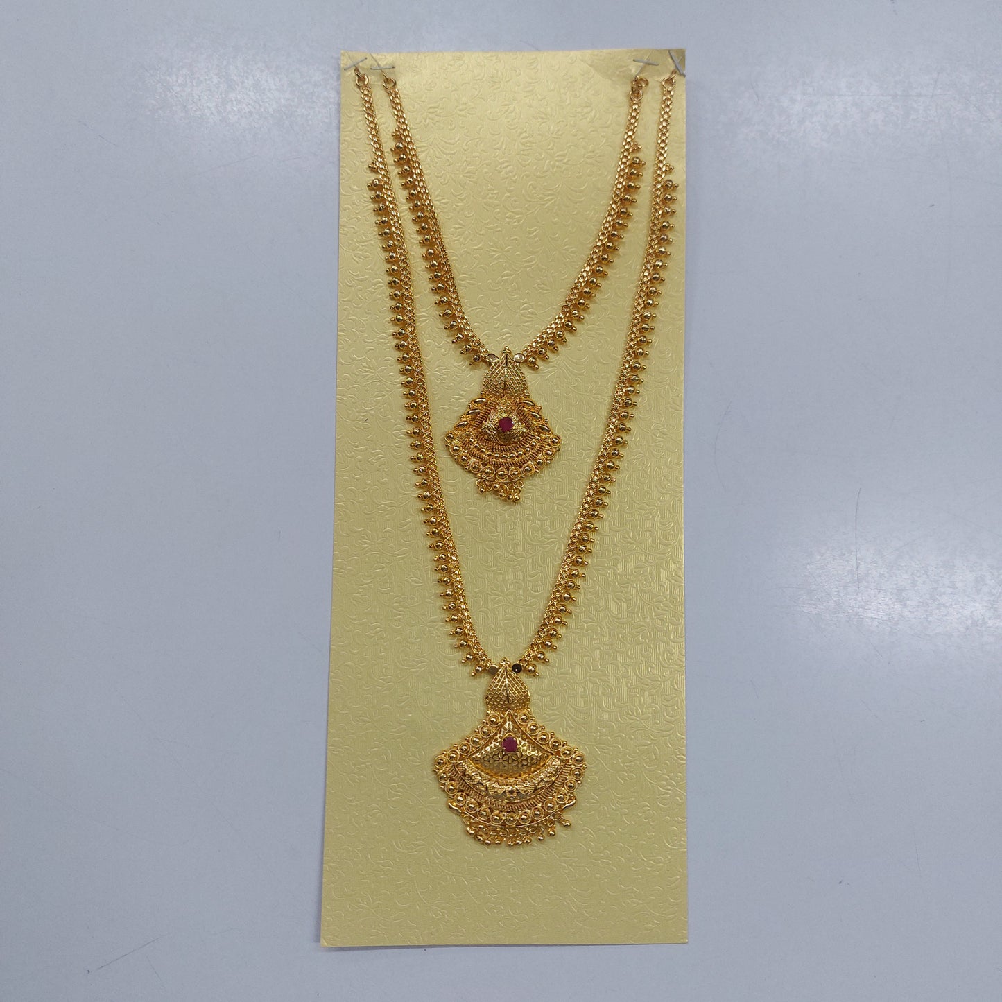 Women  Imitation Jewelry Indian Gold Plated Combo set / Gold Plated Covering  Haram Combo Set