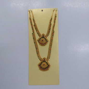 Women  Imitation Jewelry Indian Gold Plated Combo set / Gold Plated Covering  Haram Combo Set
