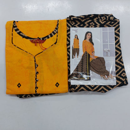 Pranjul Colourful Pure Cotton Readymade Punjabi Suit / Salwar Suit. (500 Series)
