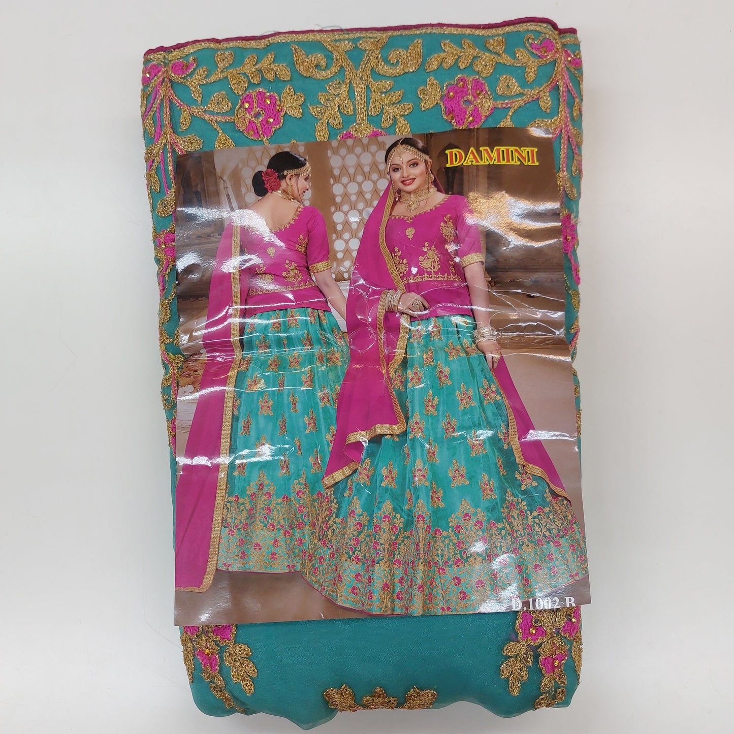 Semi Stitched Zari  and Thread Work Choli Lehenga (Damini)