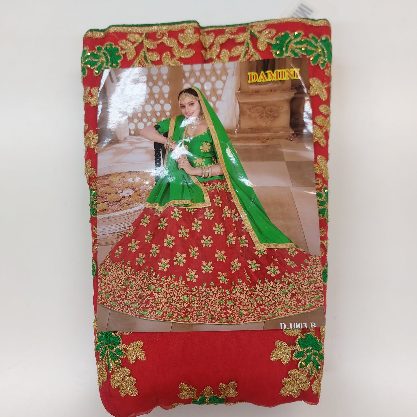 Semi Stitched Zari  and Thread Work Choli Lehenga (Damini)