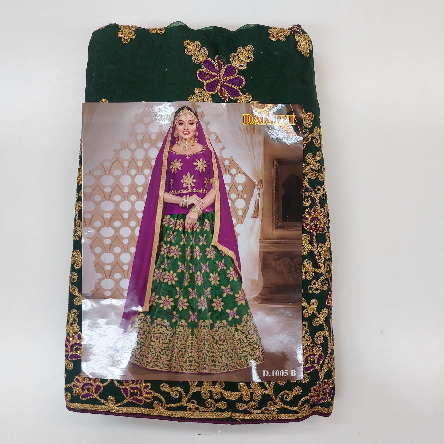Semi Stitched Zari  and Thread Work Choli Lehenga (Damini)