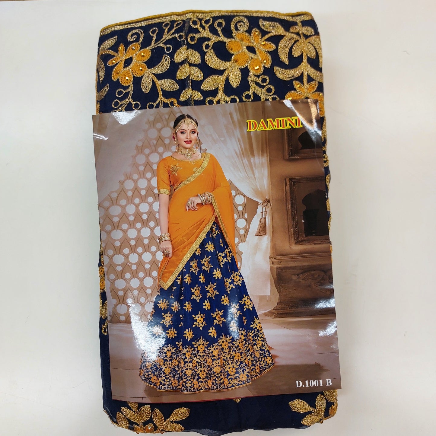 Semi Stitched Zari  and Thread Work Choli Lehenga (Damini)