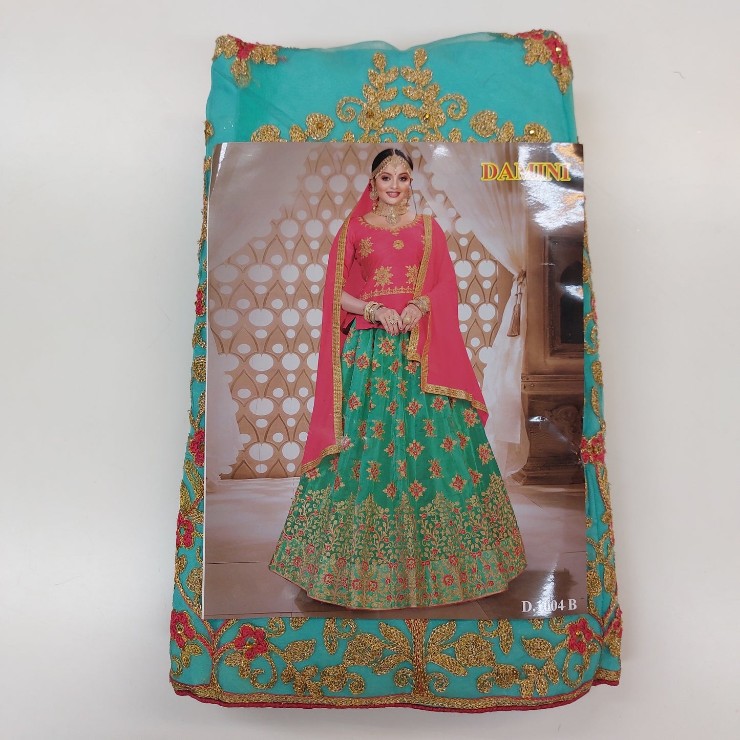 Semi Stitched Zari  and Thread Work Choli Lehenga (Damini)