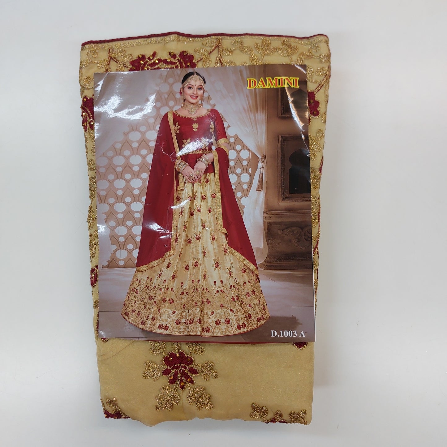 Semi Stitched Zari  and Thread Work Choli Lehenga (Damini)