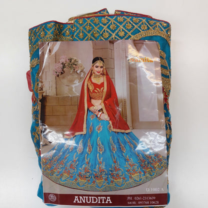 Semi Stitched Zari  and Thread Work Choli Lehenga (NAMITA)