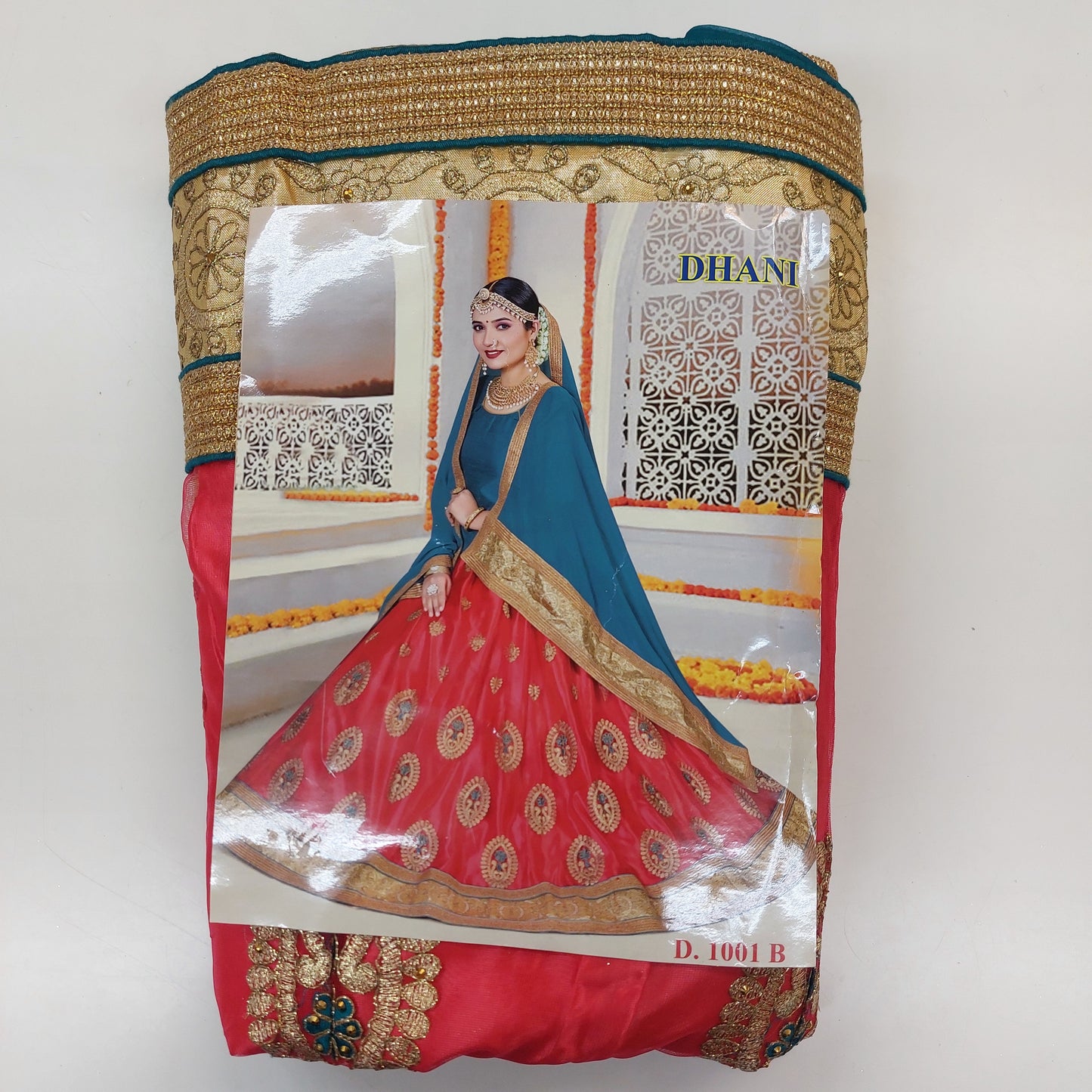 Semi Stitched Zari  and Thread Work Choli Lehenga (DHANI )