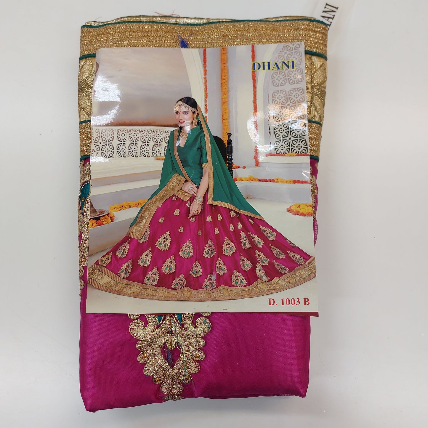 Semi Stitched Zari  and Thread Work Choli Lehenga (DHANI )
