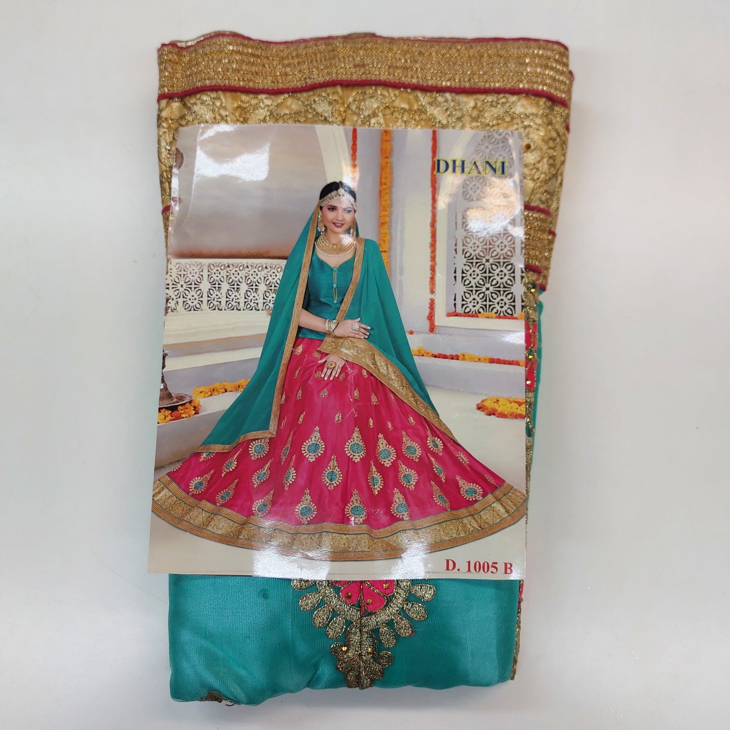 Semi Stitched Zari  and Thread Work Choli Lehenga (DHANI )