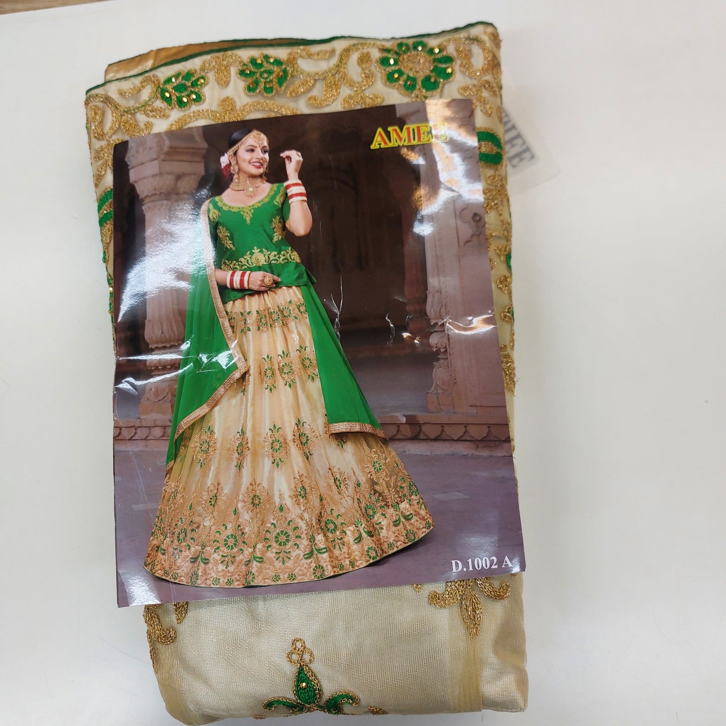Semi Stitched Zari  and Thread Work Choli Lehenga (AMEE )