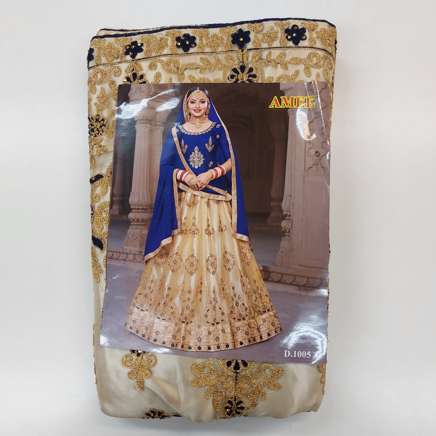 Semi Stitched Zari  and Thread Work Choli Lehenga (AMEE )